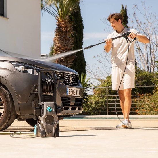 Cecotec HydroBoost 2000 Car&Garden Pro Hogedrukreiniger, 2000 W, huis, tuin of auto, debiet 450 l/u, 150 bar druk, aluminium pom — afbeelding 5