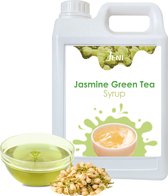Limonade | Bubble Tea Syrup | Smoothie Basis | Cocktail Syrup | Dessert Syrup | JENI Jasmine Green Tea Syrup - 2.5 Kg （with a free pump）