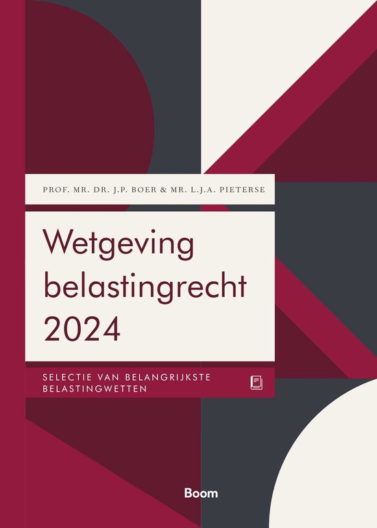 Wetgeving belastingrecht 2024 - cover