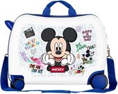 Mickey Mouse jongens rolzit kinderkoffer Ride On wit SL