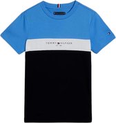 Tommy Hilfiger ESSENTIAL COLORBLOCK TEE S/S Jongens T-shirt - Blue - Maat 14