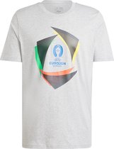 adidas Performance UEFA EURO24™ Official Emblem Ball T-shirt - Heren - Grijs- XL