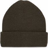 K-up Hats Wintermuts Aspen - olijfgroen - dubbele omslag - heren/dames - gerecyled materiaal - Dames/herenmuts
