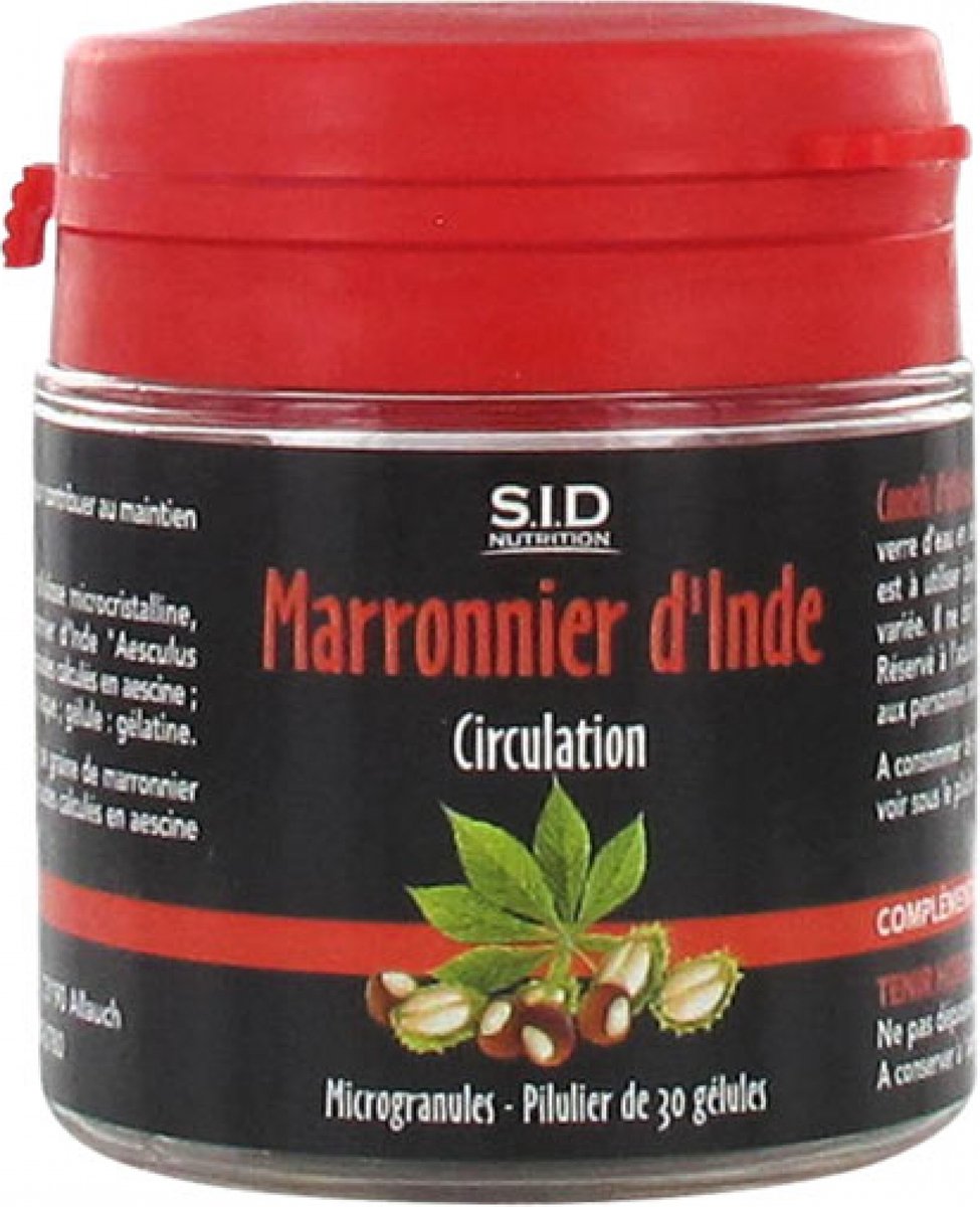 S.I.D Nutrition Circulatie Paardenkastanje 30 Capsules