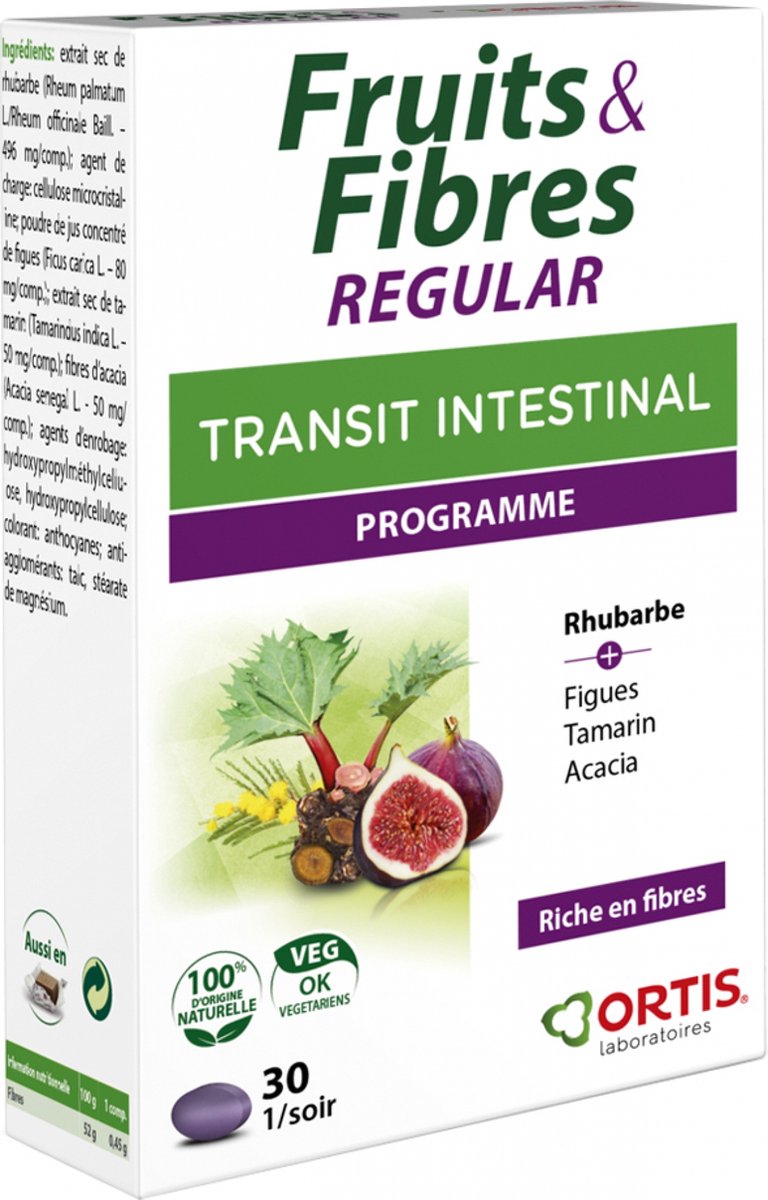 Goedkoopste Ortis Vruchten&Vezels Regular 30 tabletten