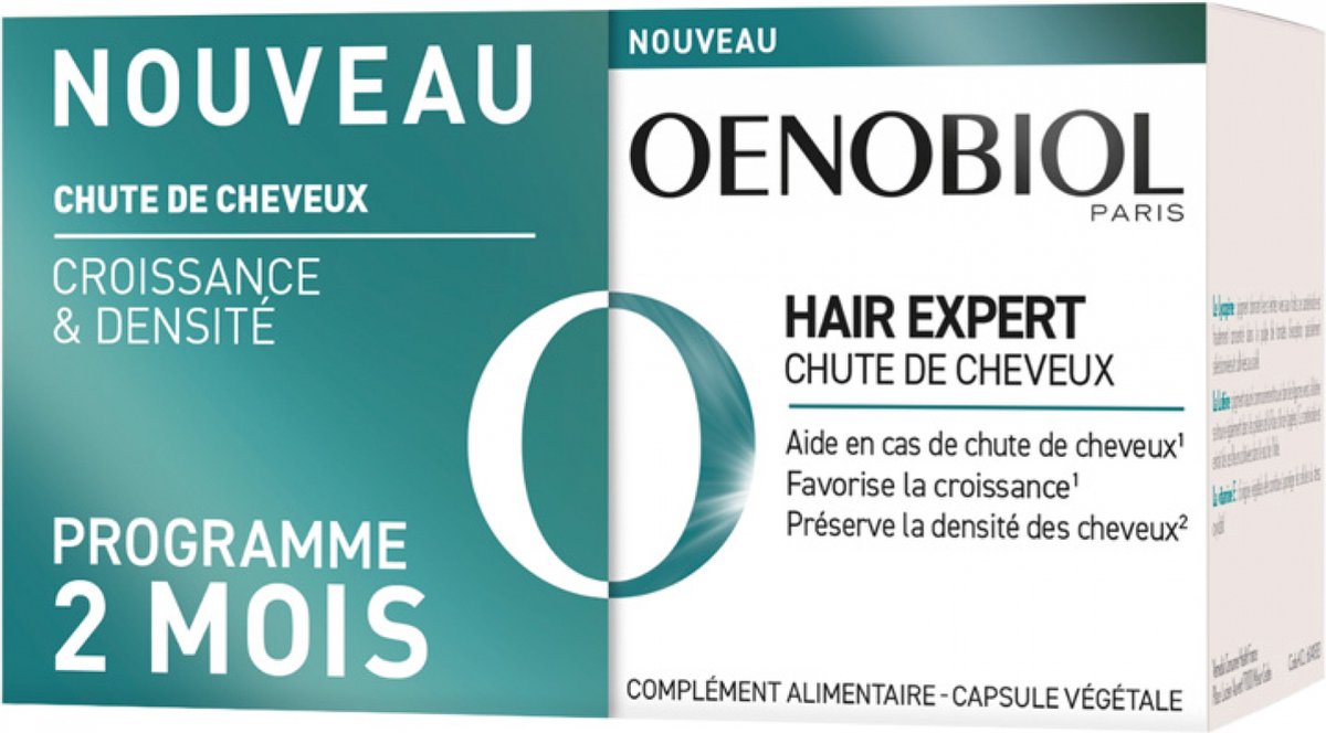 Goedkoopste Oenobiol Hair Expert Haaruitval Set van 2 x 60 Capsules