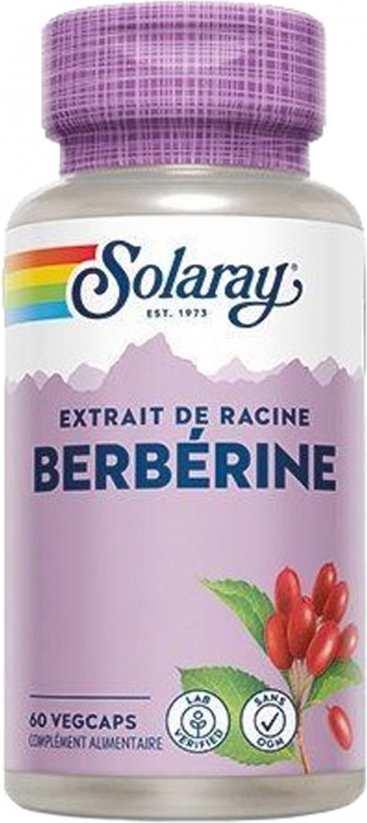 Goedkoopste Solaray Berberine 60 Plantaardige Capsules