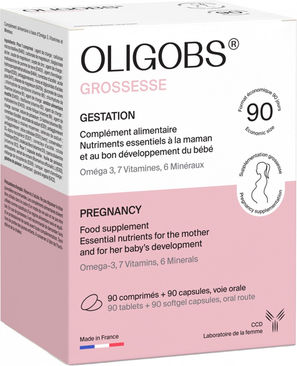 Goedkoopste Laboratoire CCD Oligobs Zwangerschap 90 Tabletten 90 Capsules