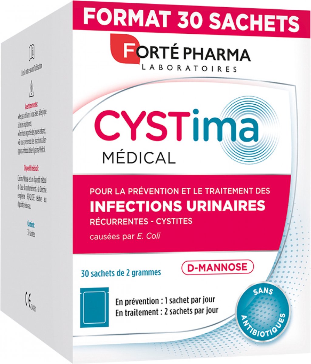 Goedkoopste Forté Pharma Cystima Médical 30 Zakjes