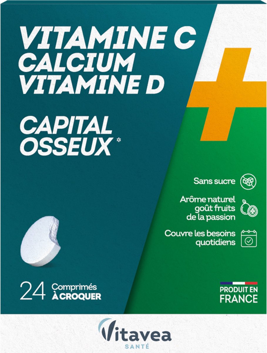 Goedkoopste Vitavea Vitamine C Calcium Vitamine D 24 Kauwtabletten