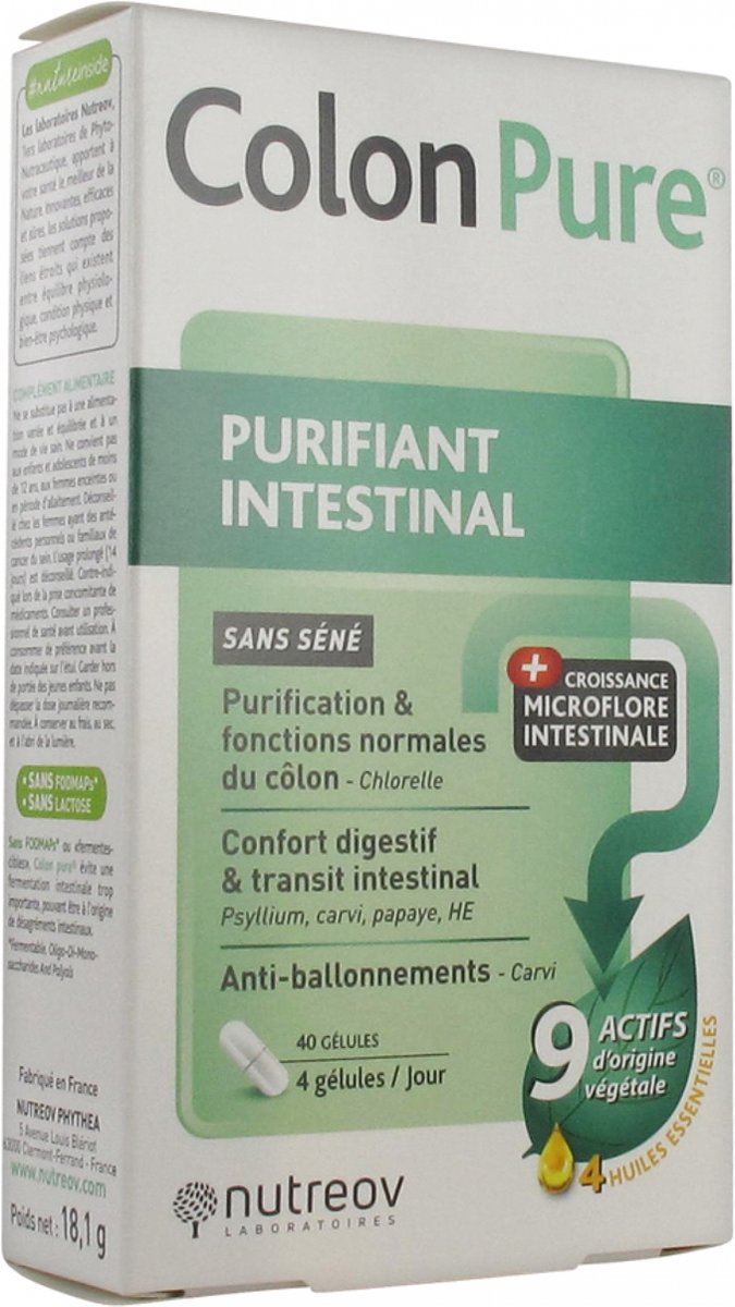 Goedkoopste Nutreov Colon Pure Darmreiniger 40 Capsules