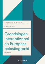 Boom fiscale studieboeken - Grondslagen internationaal en Europees belastingrecht
