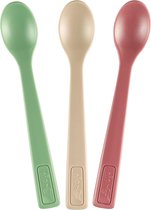 EET GROENE ECO BIO BABY LEPER: Zonder melamine, lepel voor baby's en kinderen vanaf 4 maanden, vaatwasmachinebestendig, 3 stuks