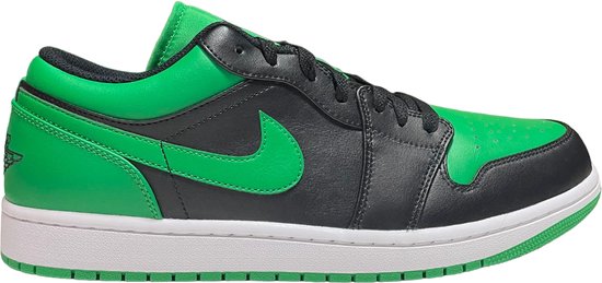 Air jordan 1 low - Groen/zwart - maat 45.5 | bol