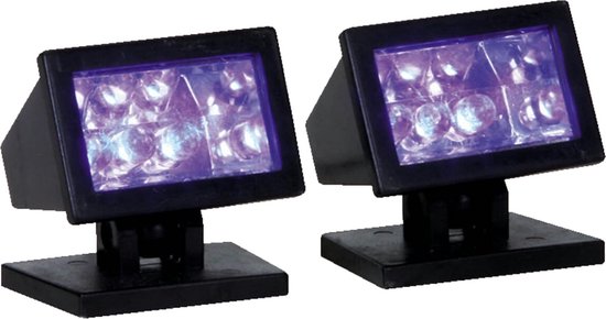 Lemax - Halloween Purple Light -  Set Of 2 -  B/o (4.5v) - Kersthuisjes & Kerstdorpen