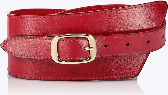 CEINTURE FEMME 7 CM DE LARGE ROUGE TAILLE UNIQUE bol