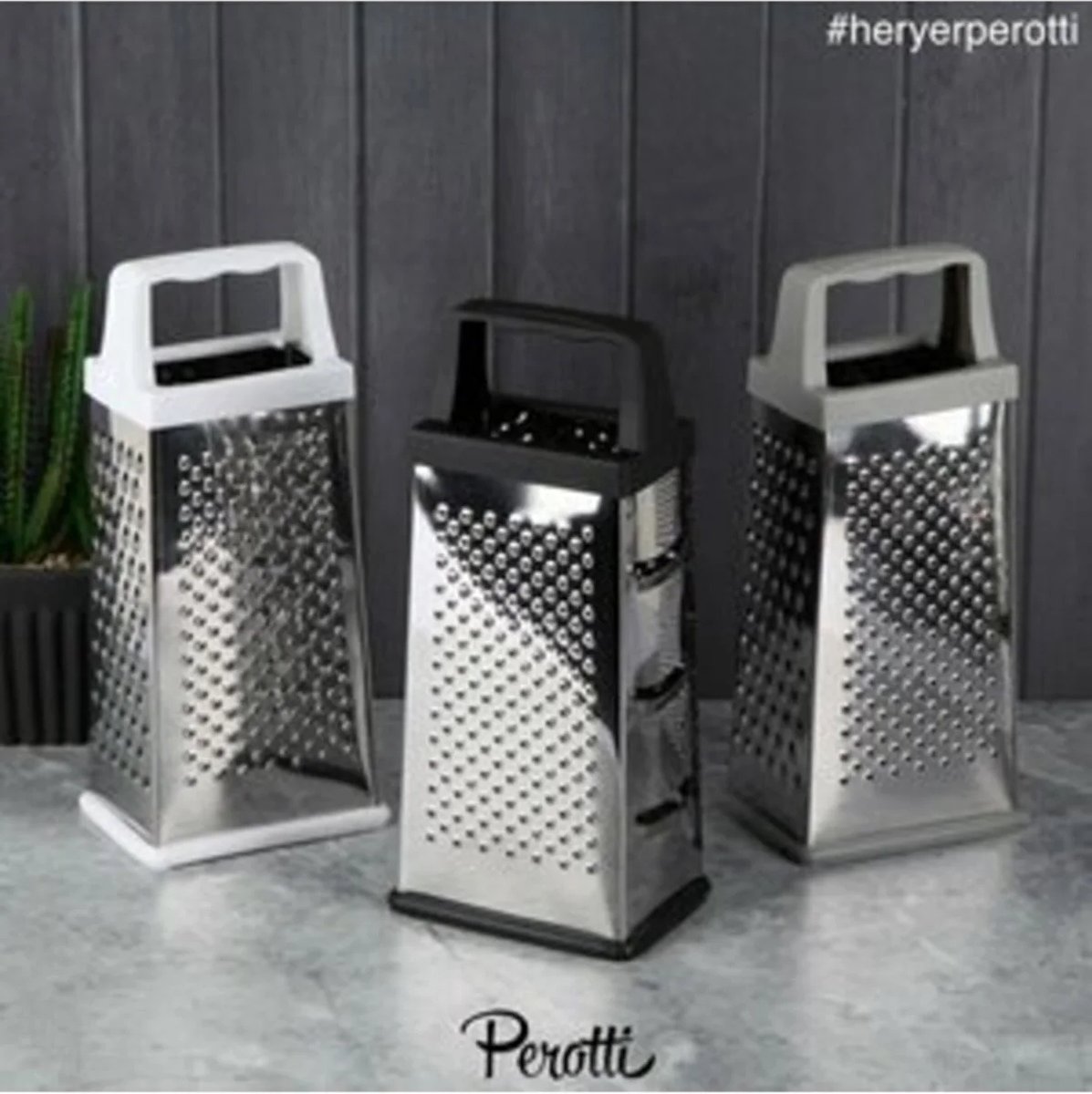 Homestar - Rasper - Metaal- Zwart -Siliconen handvat - Hoogte 24cm - breed 9,5 cm