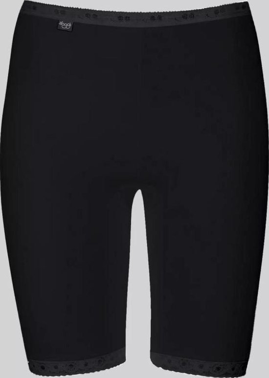 sloggi Basic+ Dames Short lange pijp - Zwart - Maat 44
