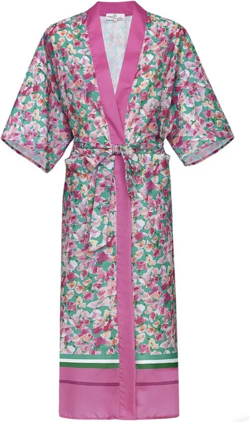 Hill Fashion - Kimono - Flower Power - Fuchsia - Maat M