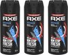 Axe Adrenaline Deodorant Spray 3 x 150 ml