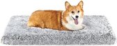 Hondenkussen bank - Hondenkleed bank - Bankbescherming hond - Hondenkussen voor op de bank - L 95 x B 60 x H 80 cm/Lichtgrijs