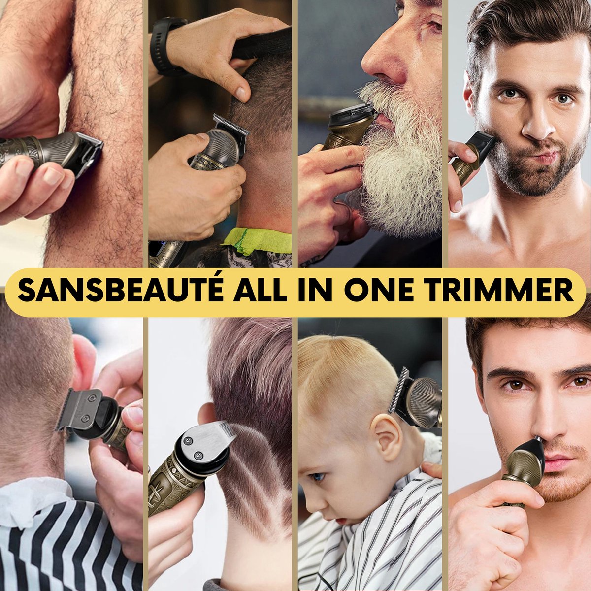 Sansbeauté 6-in-1 Baardtrimmer Mannen thumbnail 3