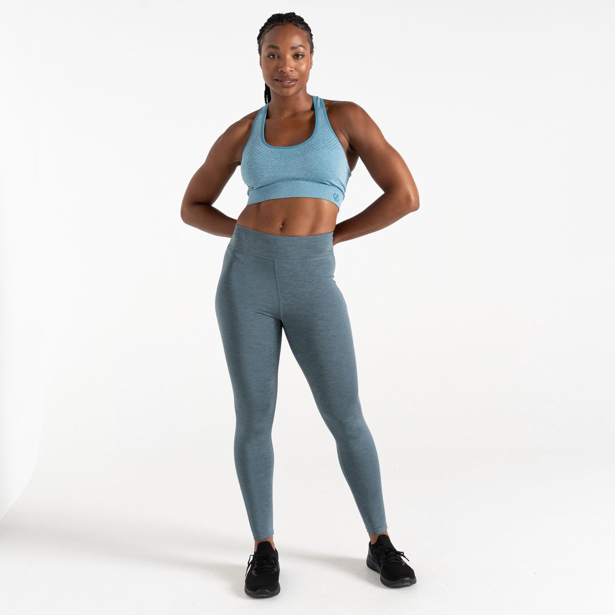 Legging Fitness Dames Stretchy Side Seams Grijs