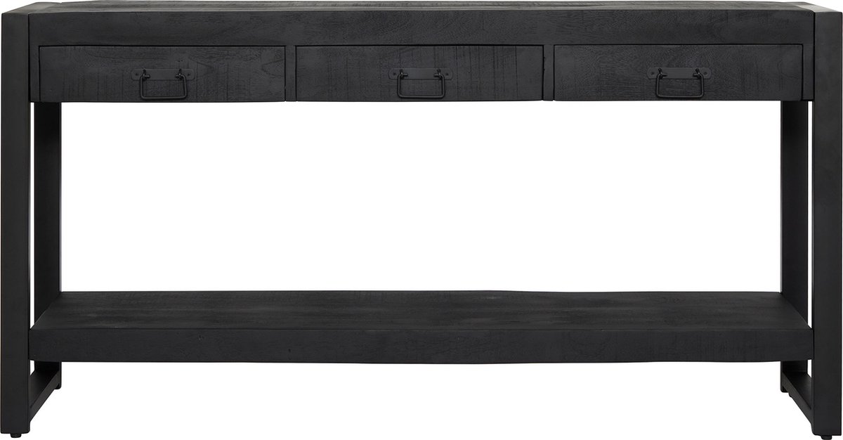 Starfurn Sidetable Boaz Zwart 150cm - mangohout - black - duurzaam