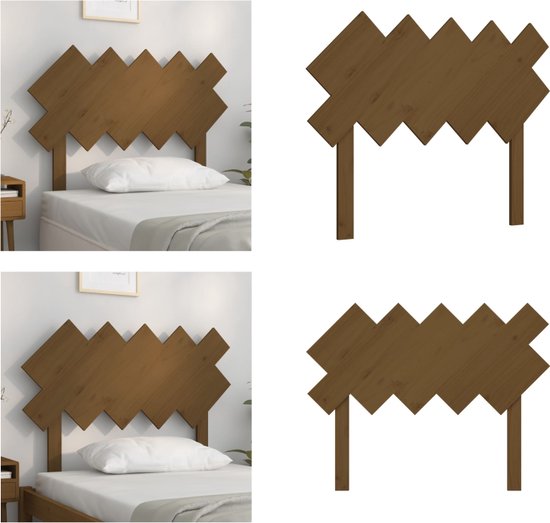 Chaduof Hoofdbord van het bed, grijs, 206 x 4 x 100 cm, massief houten grenen, hoofdeinde voor bed, hoofdeinde voor bed, hoofdeinde van het bed, modieus slaapkamerdecor hoofdeinde (SPU: 814166