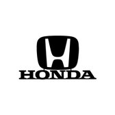 Honda - Logo - Metaalkunst - Goud - 90 x 75 cm - Auto Decoratie - Muur Decoratie- Man Cave - Cadeau voor man- Inclusief ophangsysteem