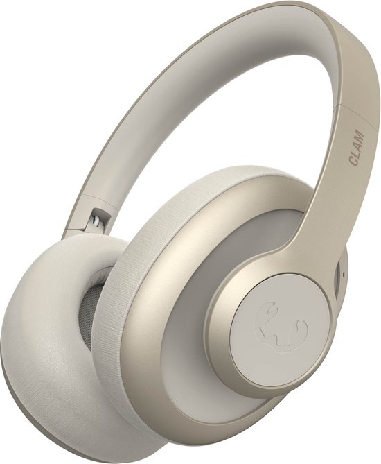 Foto: Fresh n rebel clam ace noise cancelling hoofdtelefoon 60 uur batterij volume draaiknop silky sand