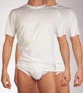 Gotzburg heren T-shirts regular fit O-hals (2-pack) - wit - Maat: 4XL