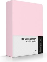 Romanette Hoeslaken Double Jersey Roze-160/180 x 200/210/220 cm
