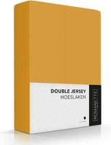Romanette Hoeslaken Double Jersey lits jumeaux Oker 180x200 180x220 200x200 cm