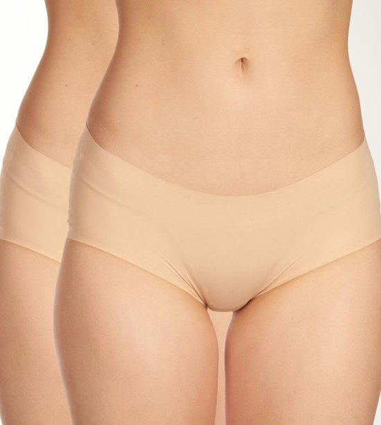 Uncover by Schiesser 2PACK Panty Dames Onderbroek - sand - Maat XL