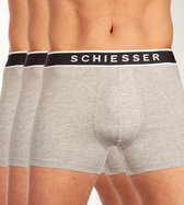 Schiesser 95/5 Organic Heren Shorts - Grijs melange - 3 pack - Maat XL