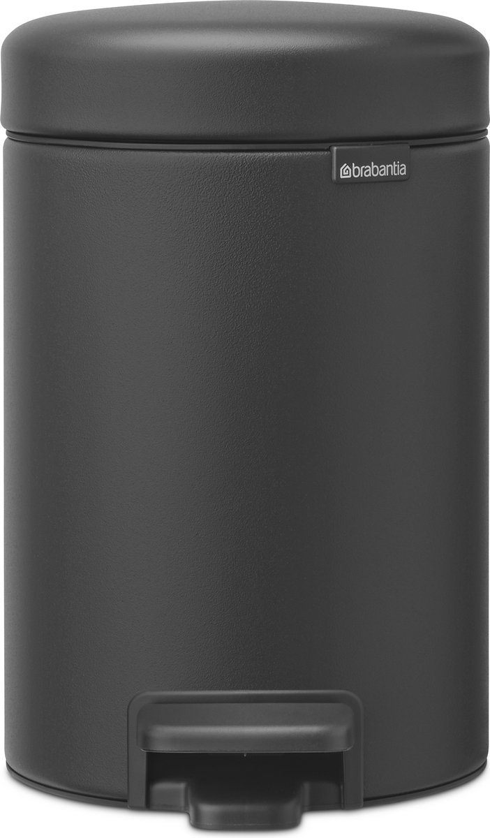Goedkoopste Brabantia NewIcon Prullenbak - 3 liter - Mineral Infinite Grey