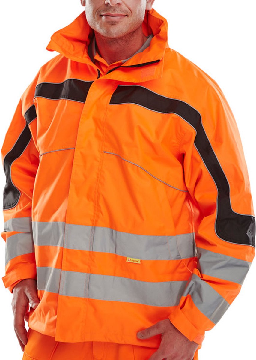 Beeswift ETON Waterdichte Jas - Oranje - Maat XXL