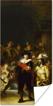 Poster De Nachtwacht - Rembrandt van Rijn - 40x80 cm