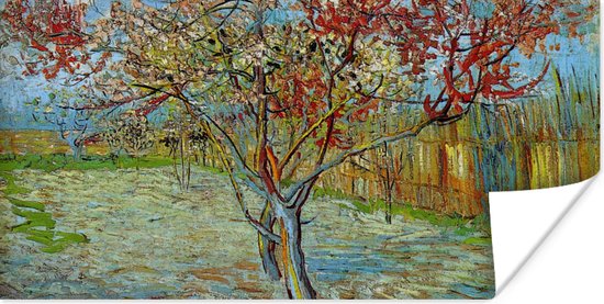Poster De roze perzikboom - Vincent van Gogh - 80x40 cm