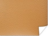 Poster Leer - Structuur - Lederlook - Oranje - 40x30 cm - Kerstversiering - Kerstdecoratie voor binnen - Kerstmis