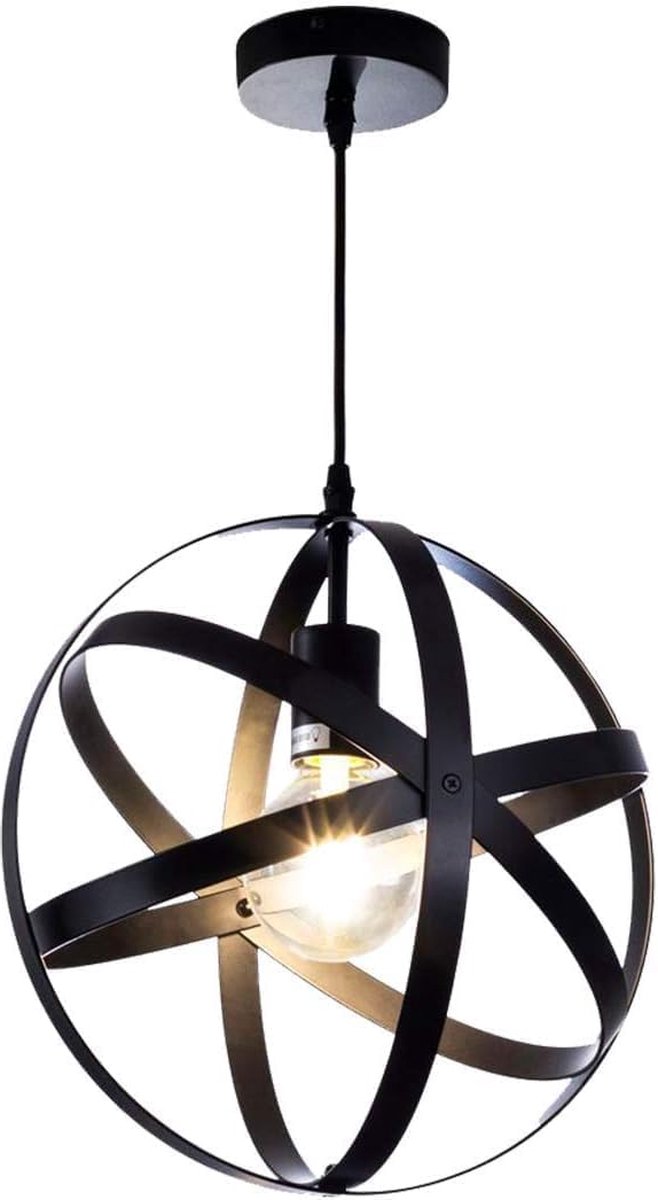 Goeco Hanglamp - 30cm - Medium - E27 - Retro - Verlichtingsarmatuur - Lampen Niet Inbegrepen