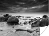 Poster Moeraki Boulders Nieuw Zeeland fotoprint - 160x120 cm XXL