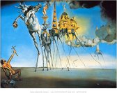Kunstdruk Salvador Dali - La tentation de St, Antoine 80x60cm