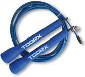 Toorx Fitness - Corde à sauter Sport professionnelle - Acier - Ajustable - Speedrope - Corde à Jump - pour Adultes et Enfants - Blauw