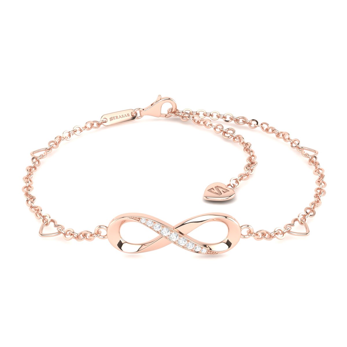SERASAR Enkelband [Infinity] met Infinity-Icoon voor Meisjes - Rosé Goud - Premium Tienersieraden