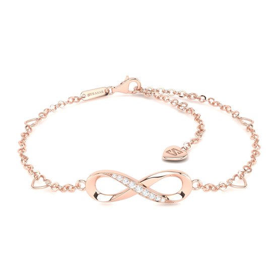 SERASAR Bracelet de cheville [Infinity] avec icône Infinity pour filles, or rose, bijoux pour adolescents haut de gamme