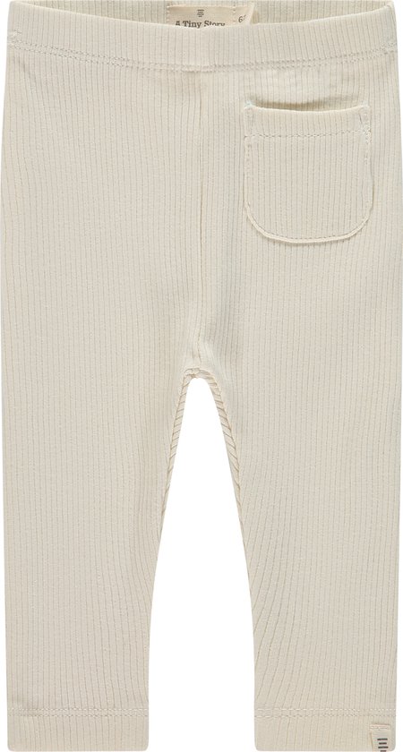 A Tiny Story baby pants Unisex Broek - creme - Maat 74