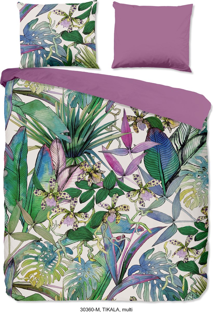 Pure Dekbedovertrek "bladeren" - Multi - (240x200/220 cm) - Microfiber