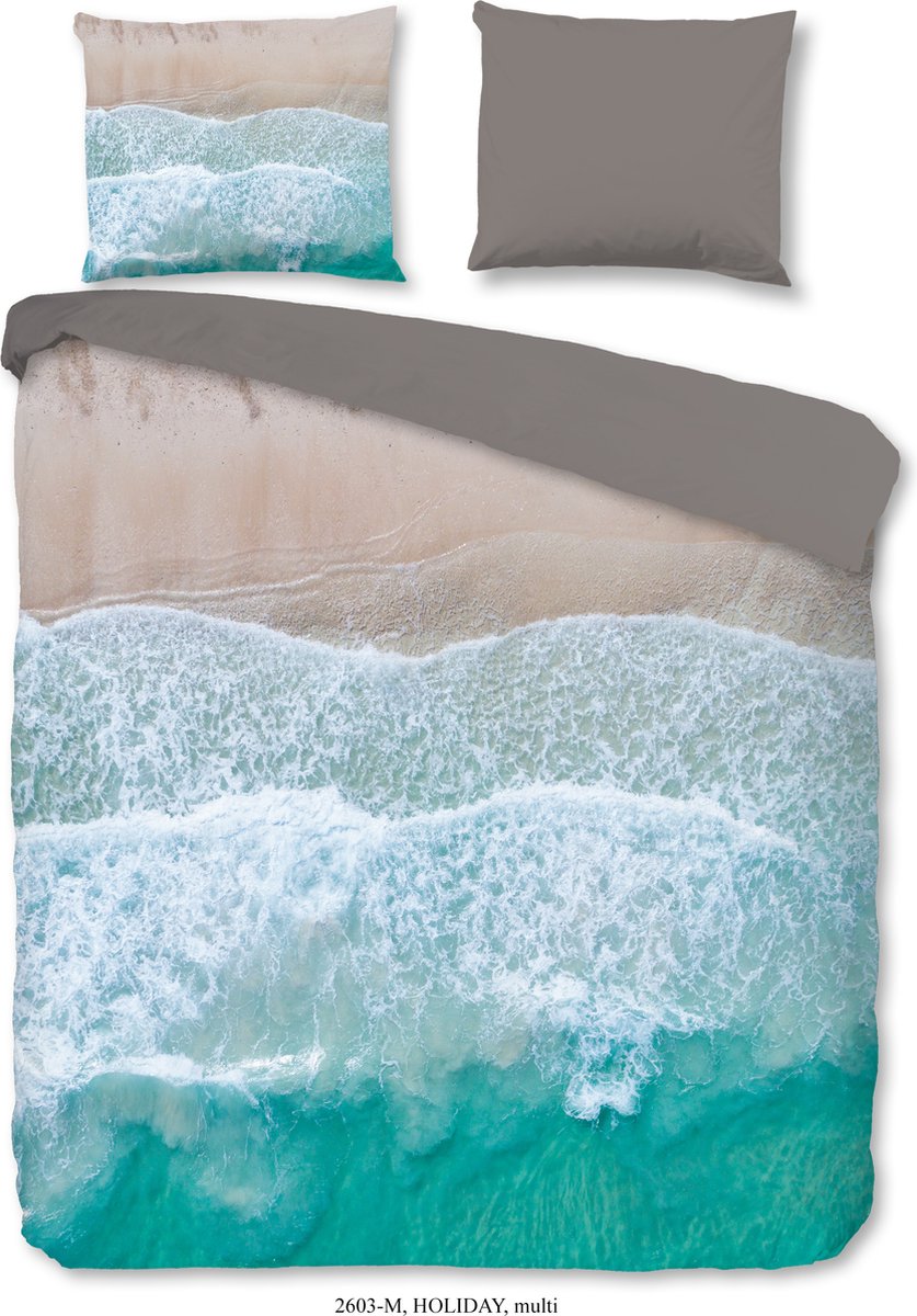 Pure Dekbedovertrek "strand/ zee" - Multi - (240x200/220 cm) - Microfiber